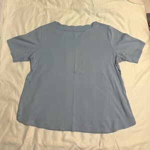 Croft & Barrow Sky Blue Short Sleeve Top